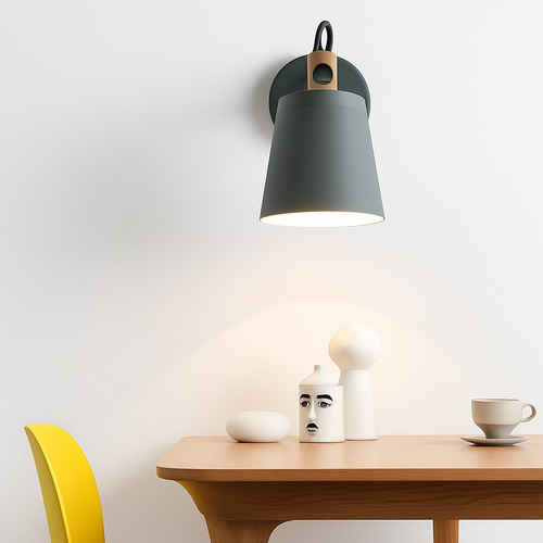Applique murale LED en bois et métal Nordic - vue 2 sur 11