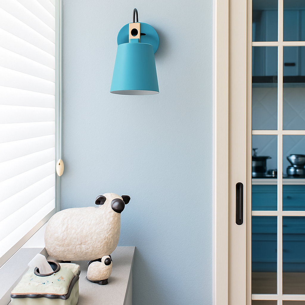 Applique murale LED en bois et métal Nordic - vue 4 sur 11