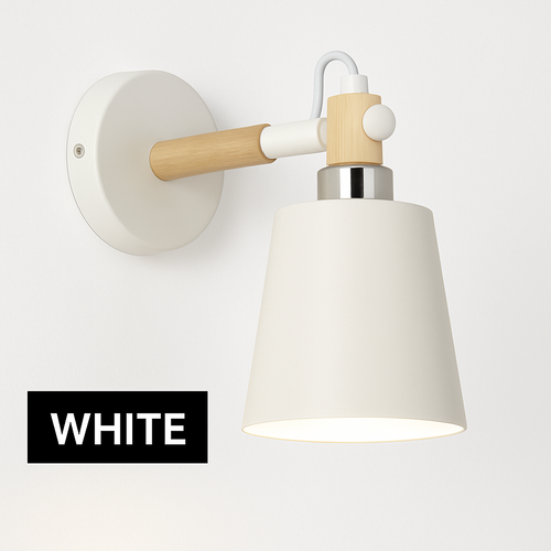 Applique murale LED en bois et métal Nordic - vue 6 sur 11