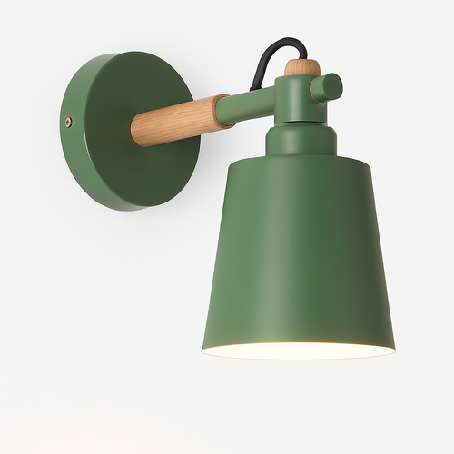 Applique murale LED en bois et métal Nordic - vue 10 sur 11