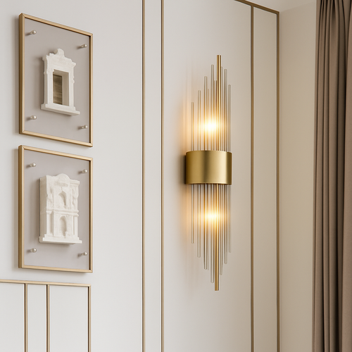 Applique murale LED en cristal clair - vue 2 sur 18