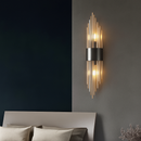 Applique murale LED en cristal clair