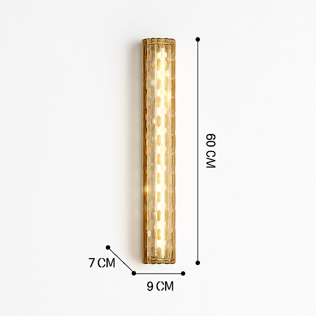 applique murale led en cristal design nordique pour intérieur moderne - vue 8 sur 8