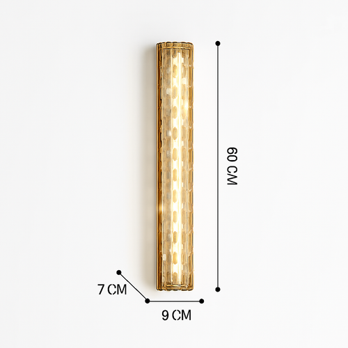 applique murale led en cristal design nordique pour intérieur moderne - vue 9 sur 8