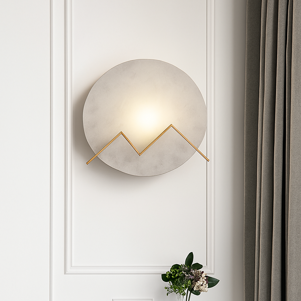 applique murale led en cuivre marbré pour hôtel bar - vue 3 sur 7