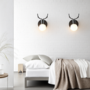 Applique murale LED en forme de cerf en bois Novelty