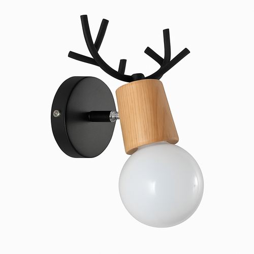 Applique murale LED en forme de cerf en bois Novelty - vue 9 sur 9