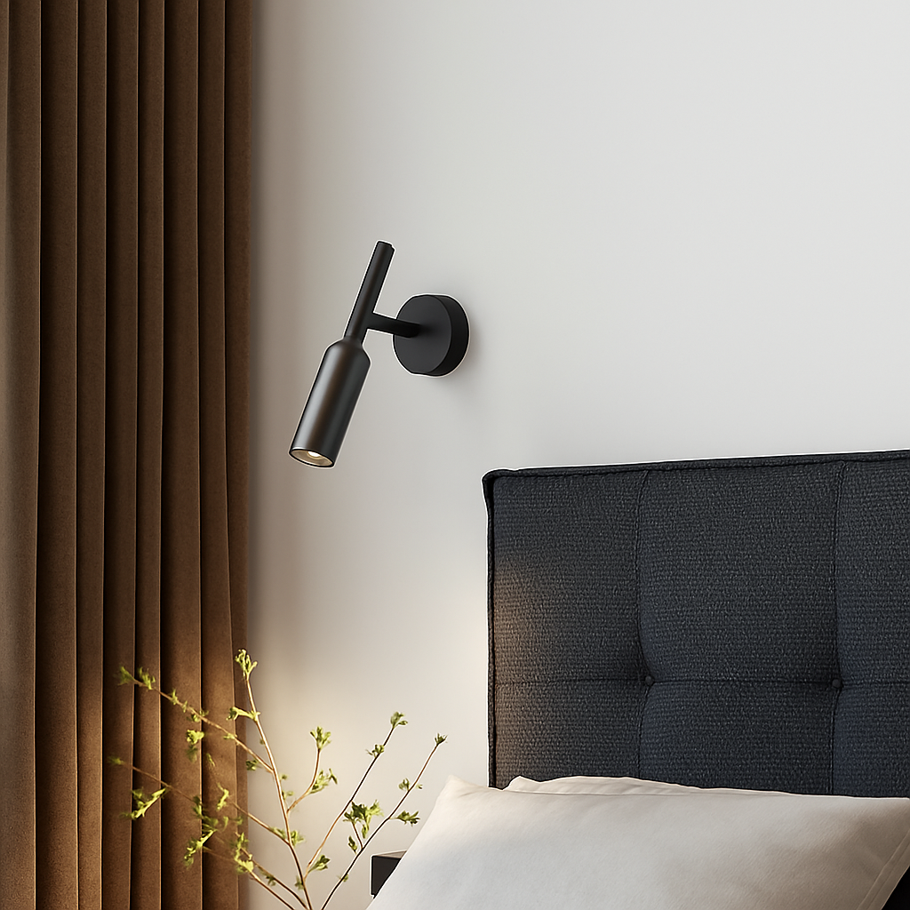 Applique murale led en laiton avec variateur rotatif pour lecture - vue 5 sur 8