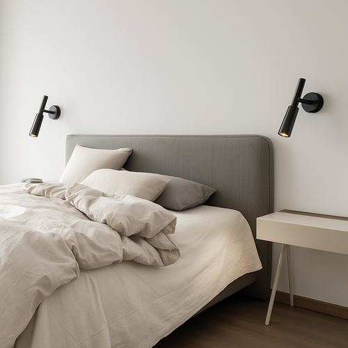 applique murale led en laiton rotative avec variateur de température - vue 5 sur 8