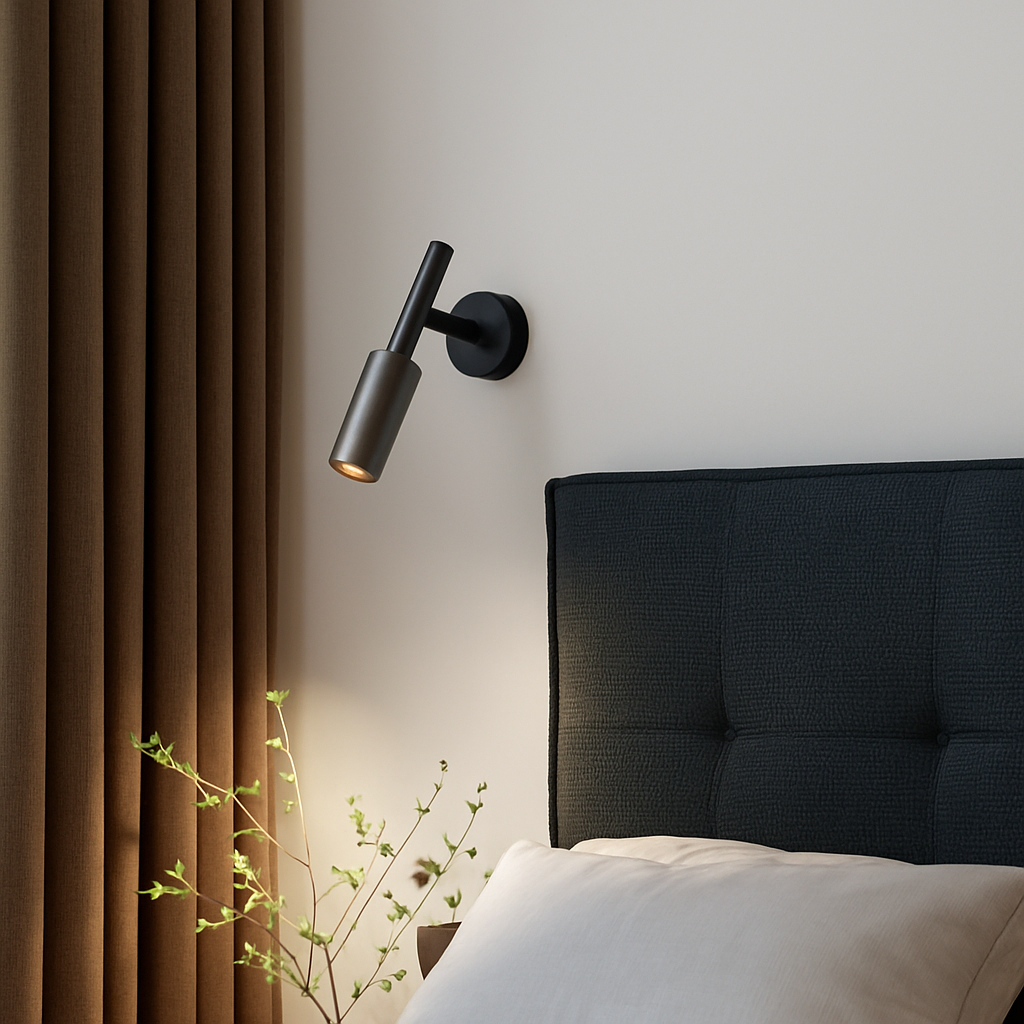 applique murale led en laiton rotative avec variateur de température - vue 5 sur 8