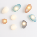 Applique murale LED en verre de couleur au Design nordique