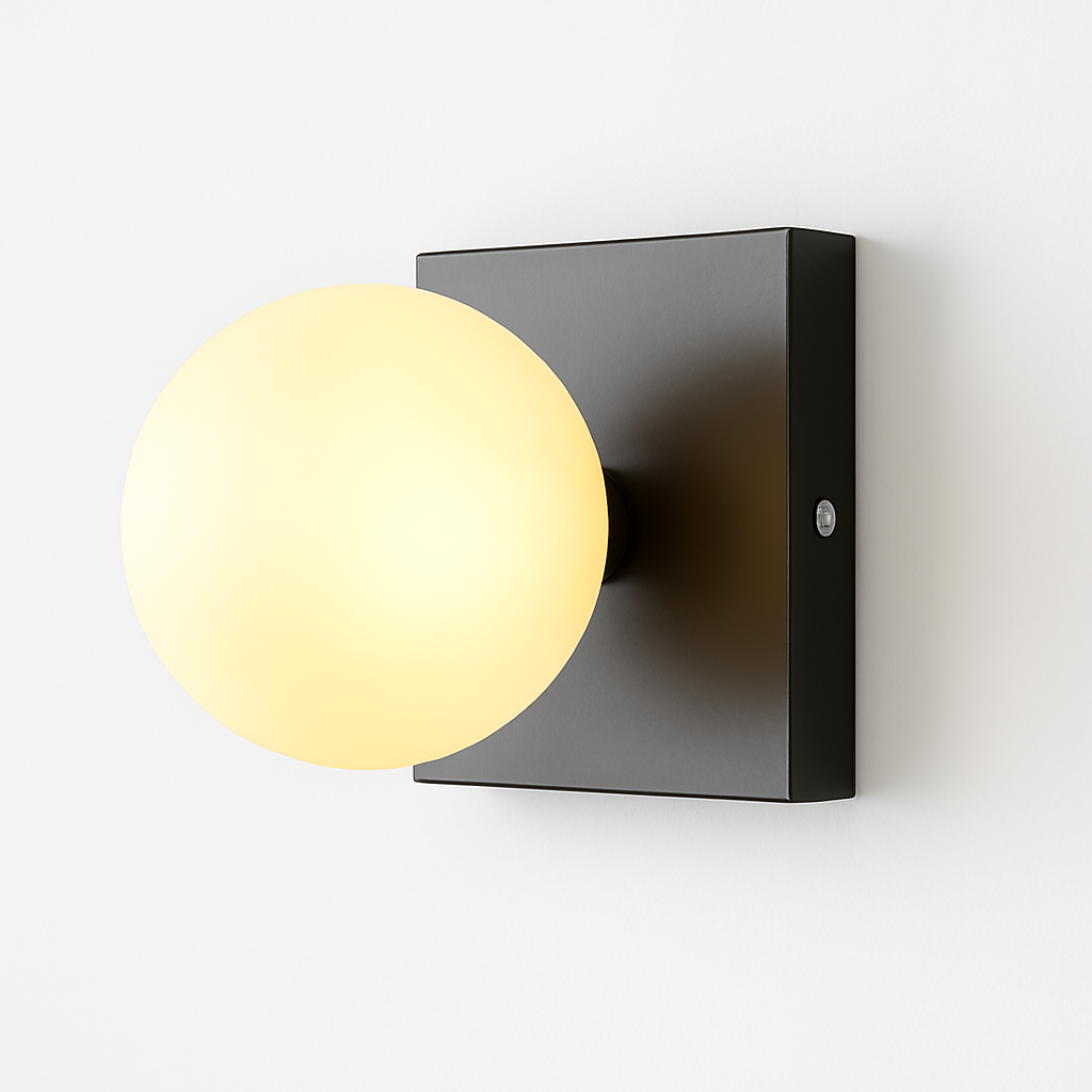 applique murale led en verre design moderne pour intérieur
