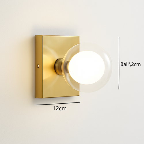 applique murale led en verre design moderne pour intérieur - vue 10 sur 10