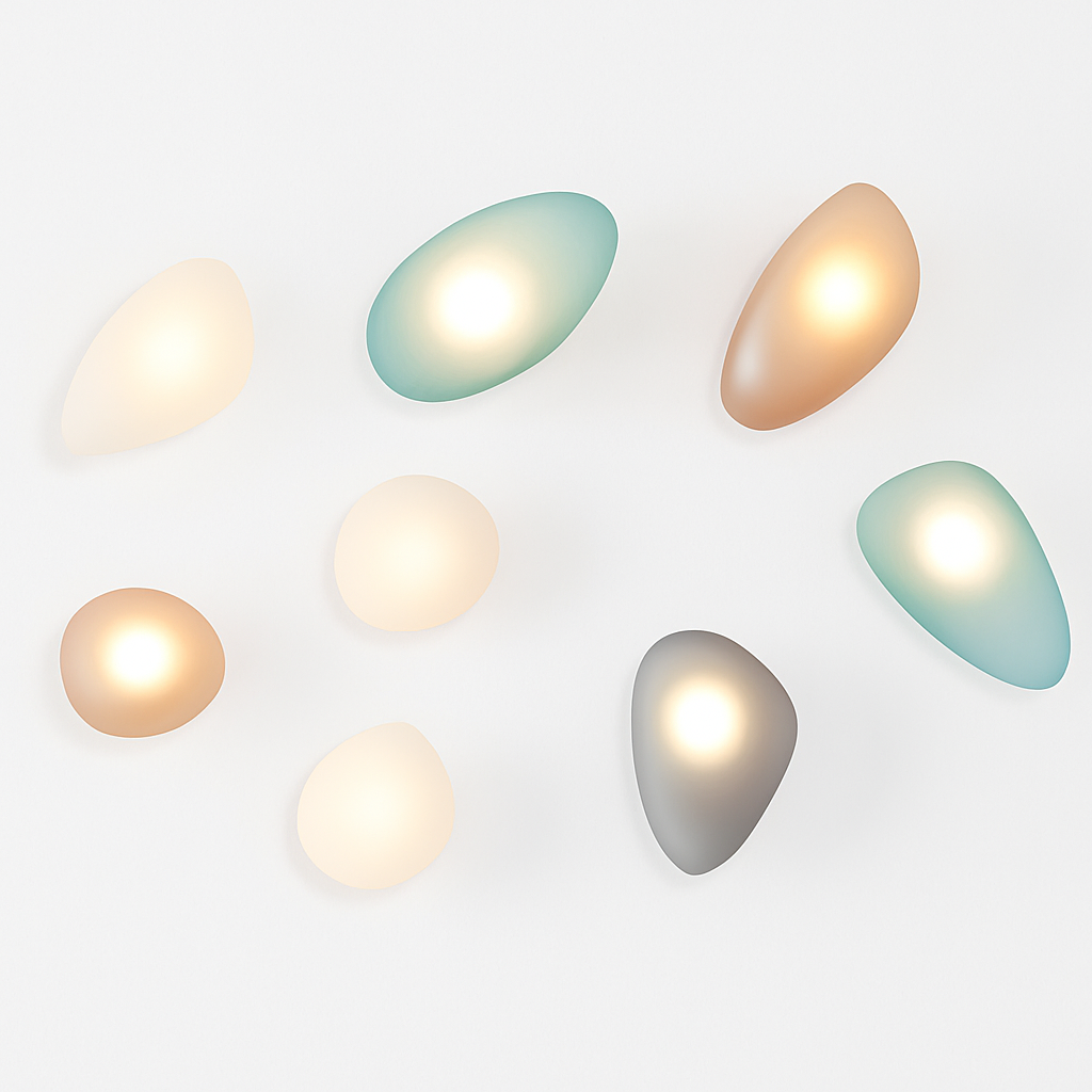 Applique murale led en verre design nordique luminaire décoratif - vue 3 sur 22
