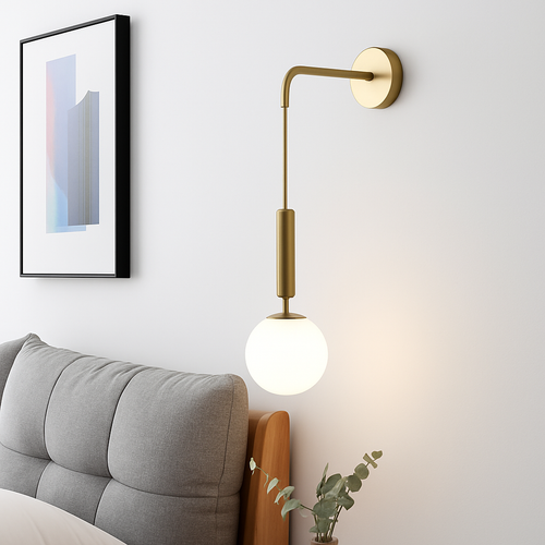Applique murale LED en verre Simple et moderne - vue 3 sur 10