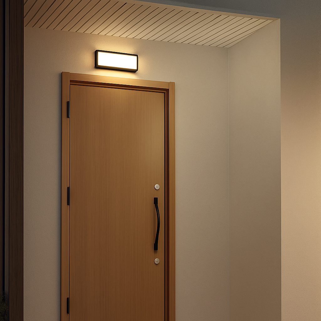 applique murale led extérieure en aluminium imperméable et décorative - vue 4 sur 11