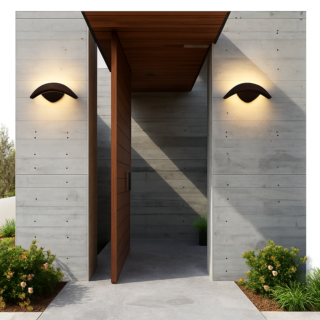 applique murale led extérieure étanche en forme de lune créative - vue 4 sur 10