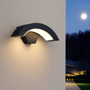 applique murale led extérieure étanche en forme de lune créative