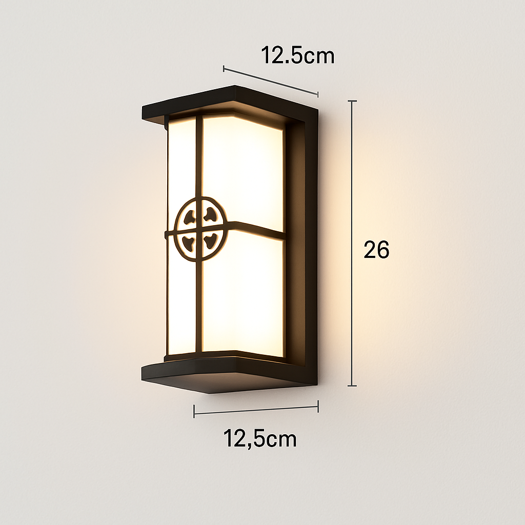 applique murale led extérieure étanche pour éclairage décoratif - vue 6 sur 15