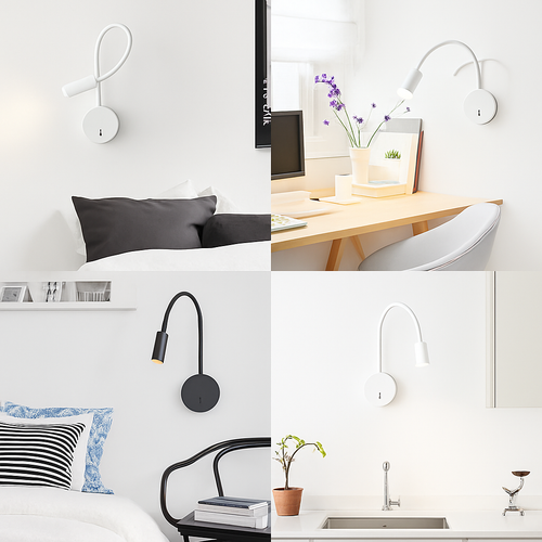 Applique murale led flexible avec interrupteur pour intérieur - vue 3 sur 5