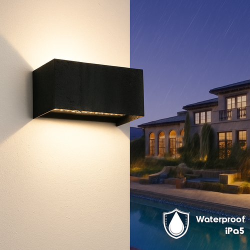 Applique murale LED haut et bas étanche IP65 - vue 3 sur 12