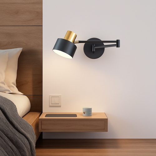 applique murale led à intensité variable pour lecture et étude - vue 4 sur 14