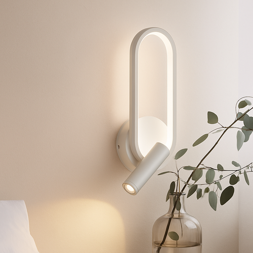 Applique murale LED lampe liseuse pour chambre hôtel tête de lit nuit livre lampe Rotation chevet avec intérieur LED Booklight 90-260V - vue 3 sur 8