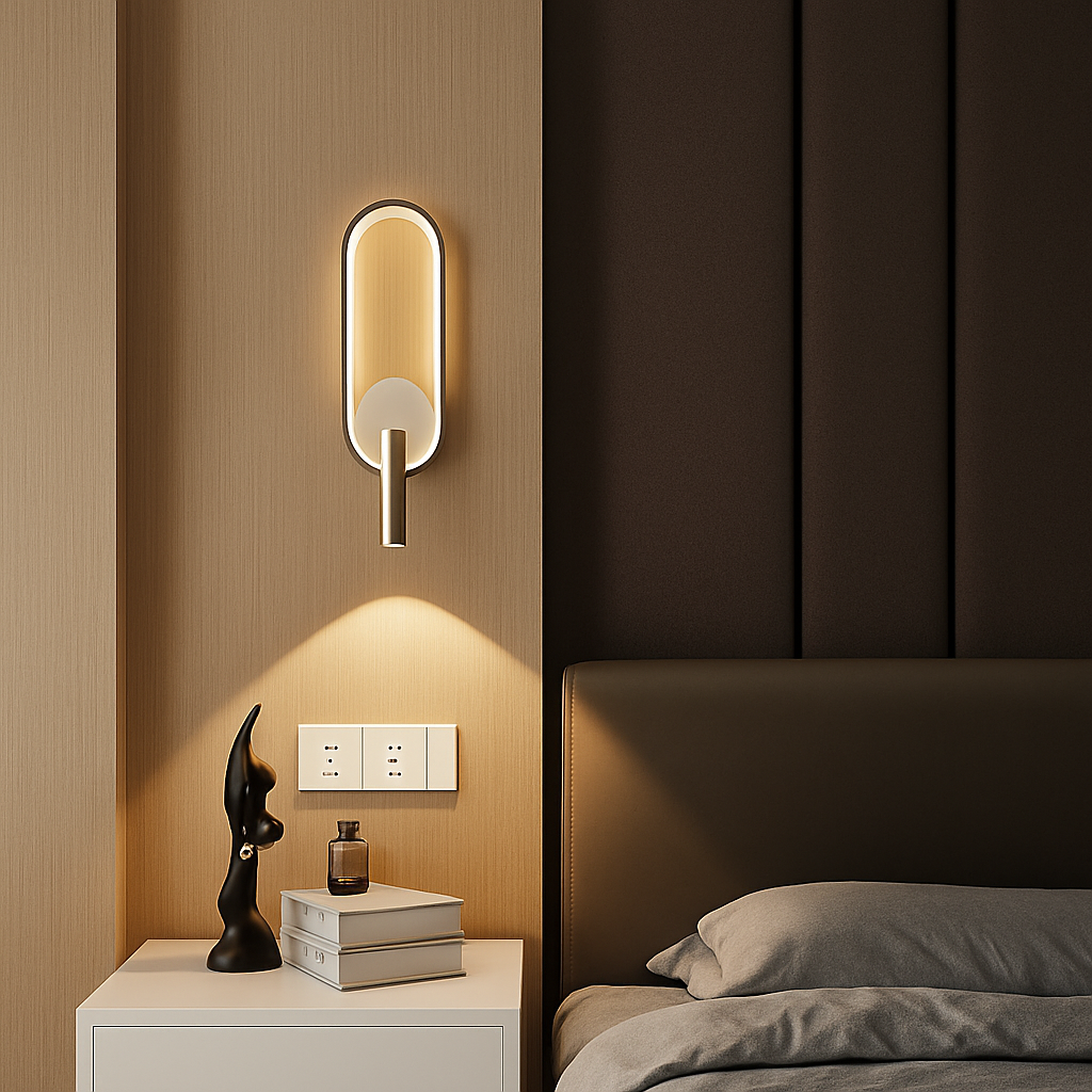Applique murale LED lampe liseuse pour chambre hôtel tête de lit nuit livre lampe Rotation chevet avec intérieur LED Booklight 90-260V - vue 3 sur 8