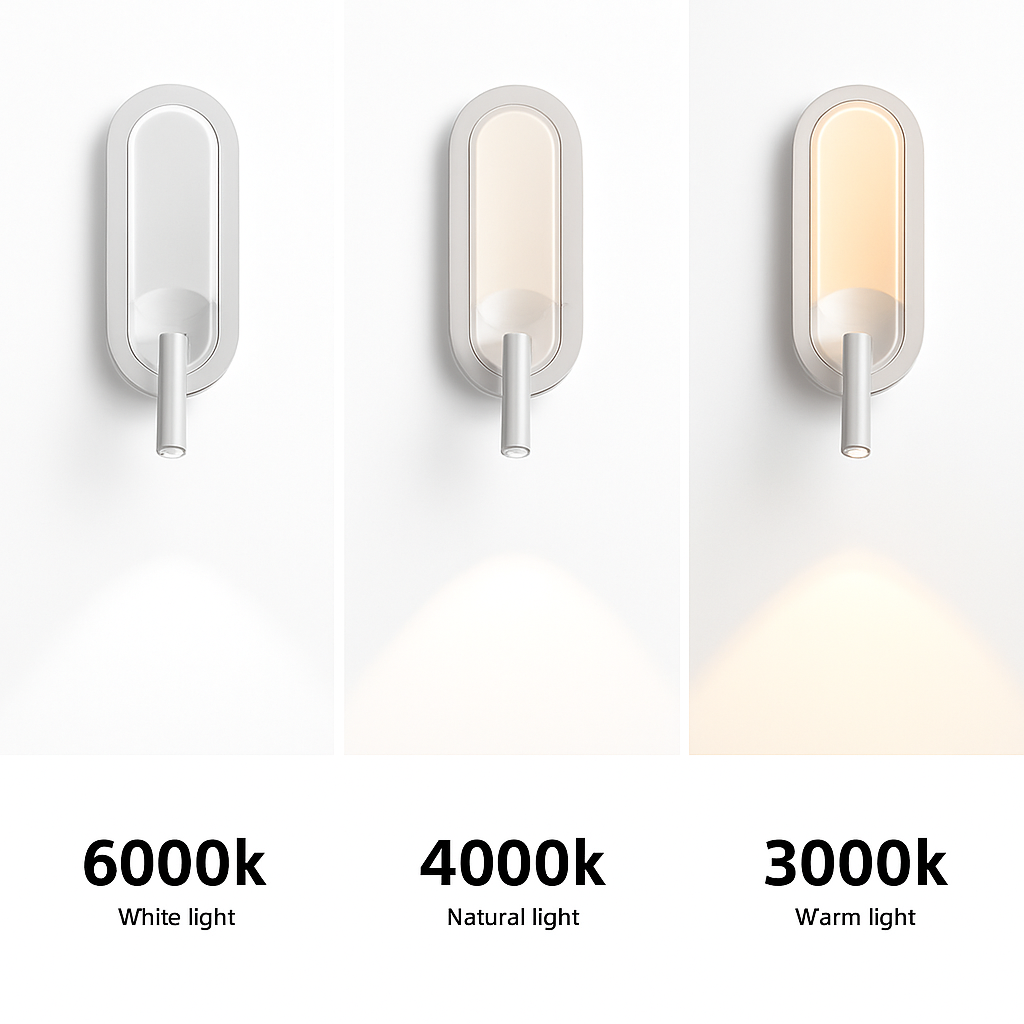 Applique murale LED lampe liseuse pour chambre hôtel tête de lit nuit livre lampe Rotation chevet avec intérieur LED Booklight 90-260V - vue 5 sur 8