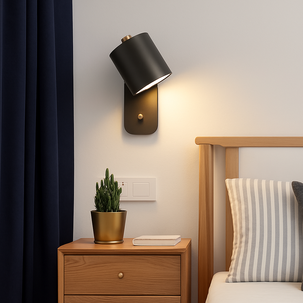 Applique murale LED lampes lumières d'intérieur éclairage d'escalier nordique moderne chambre applique décor à la maison pour salon avec interrupteur applique murale - vue 4 sur 14