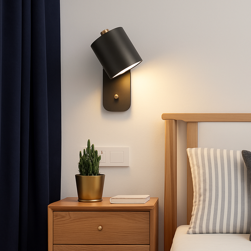 Applique murale LED lampes lumières d'intérieur éclairage d'escalier nordique moderne chambre applique décor à la maison pour salon avec interrupteur applique murale - vue 5 sur 14