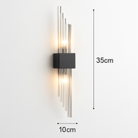 applique murale led luxe moderne dorée