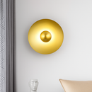 applique murale led macaron frisbee nordique décorative