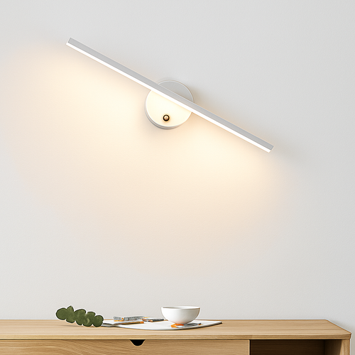 applique murale led maison chambre chevet miroir interrupteur - vue 2 sur 12