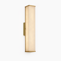 applique murale led marbre moderne en cuivre naturel