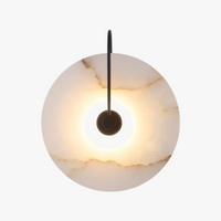 Applique murale LED marbre moderne luxe noir or