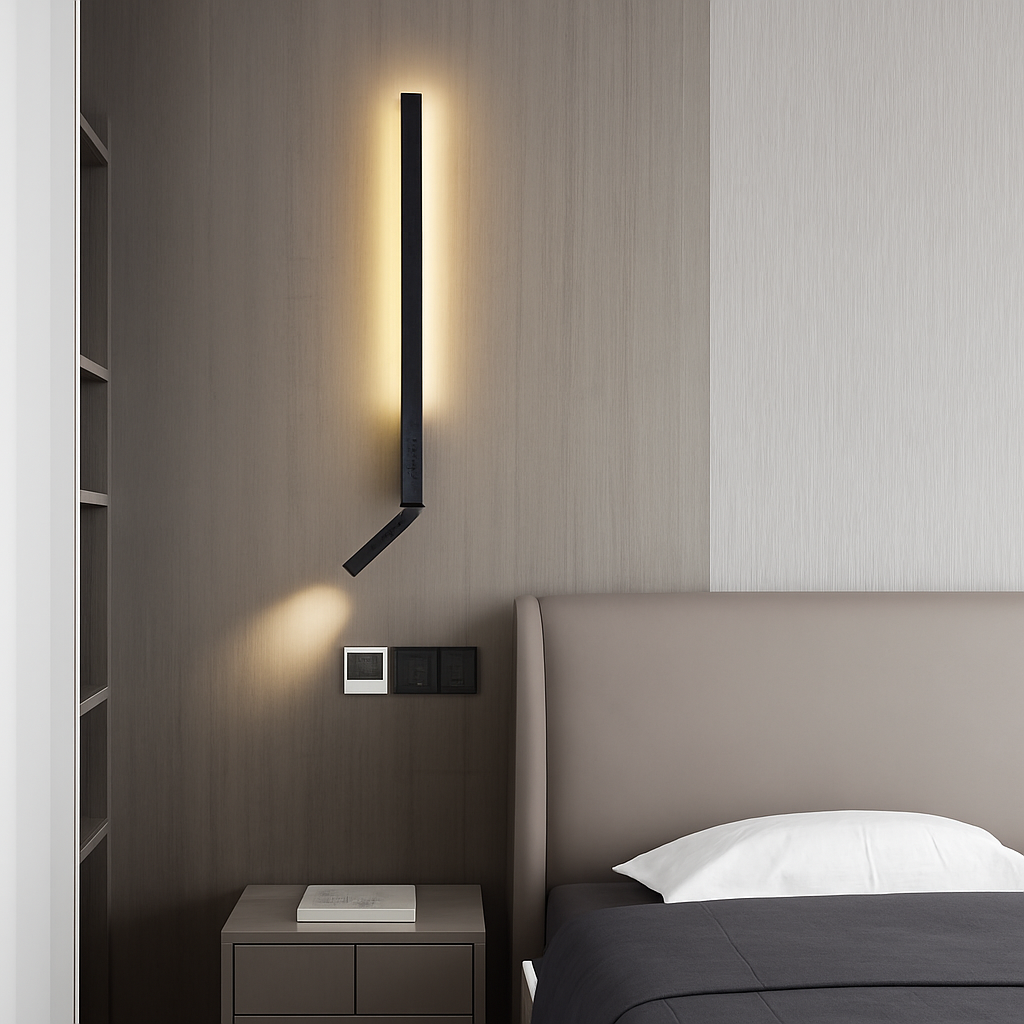 applique murale led minimaliste avec interrupteur angle réglable 3000k - vue 3 sur 18