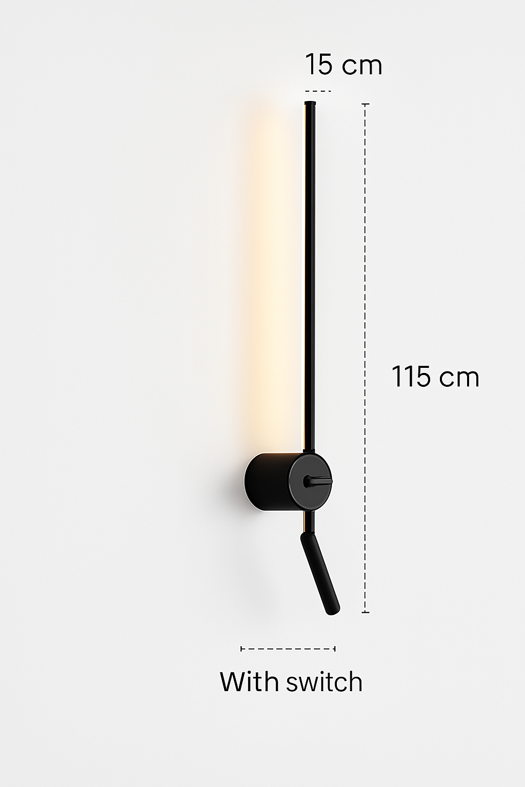 applique murale led minimaliste avec interrupteur angle réglable 3000k - vue 8 sur 18