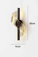 Applique murale LED minimaliste avec lumière ondulé Steal