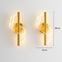 Applique murale LED minimaliste avec lumière ondulé Steal