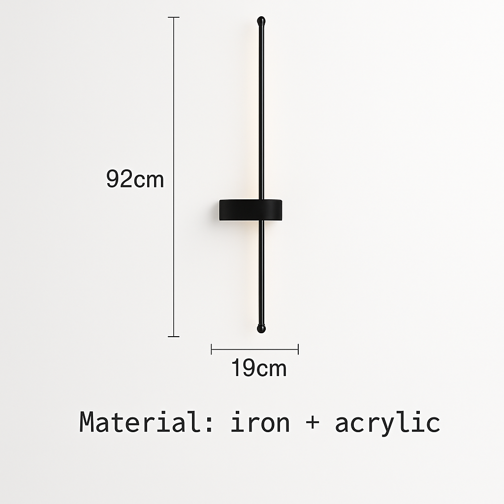 applique murale led minimaliste design artistique - vue 8 sur 15