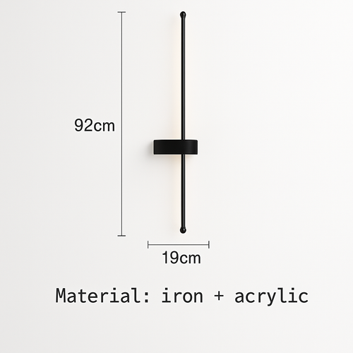 applique murale led minimaliste design artistique - vue 9 sur 15