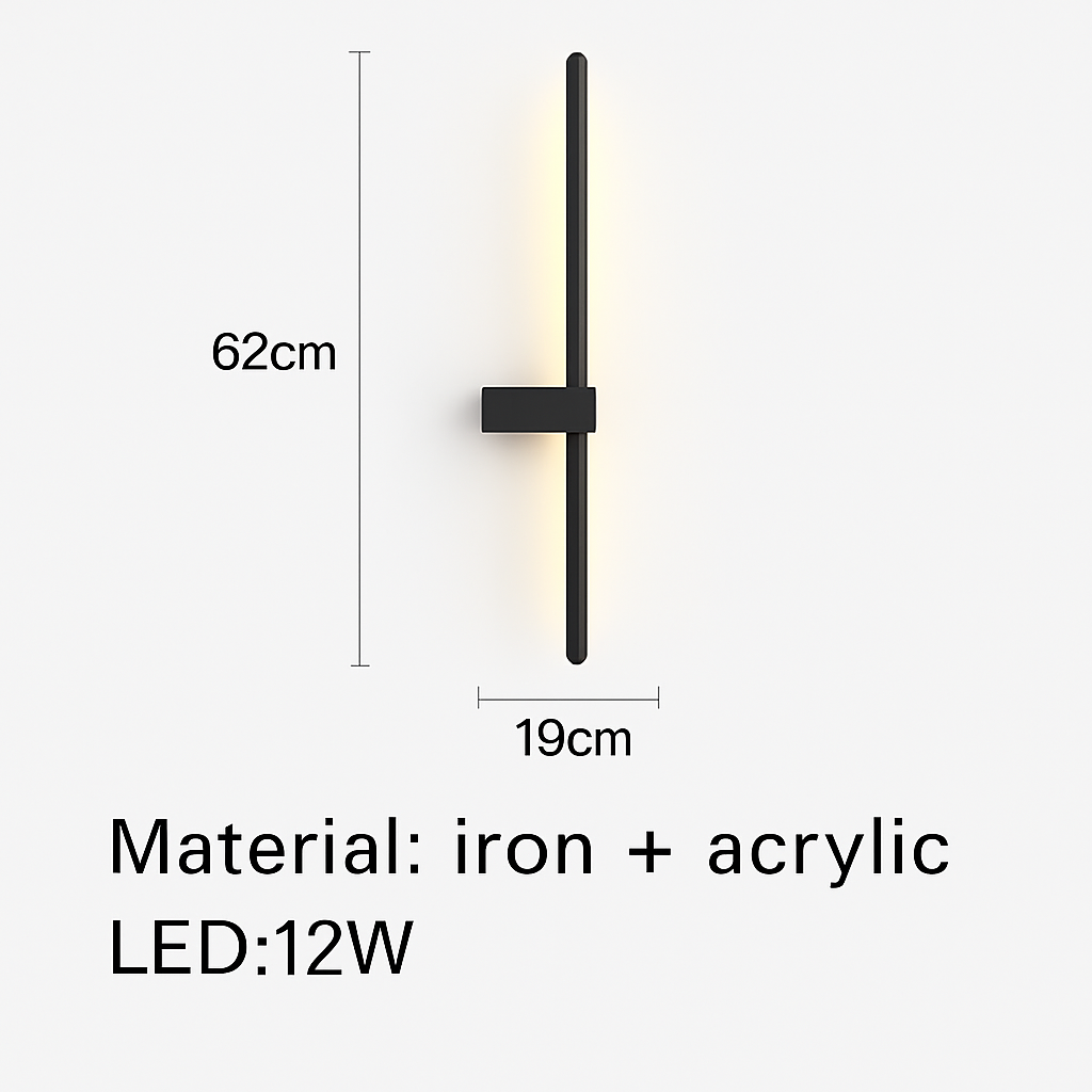 applique murale led minimaliste design artistique - vue 10 sur 15