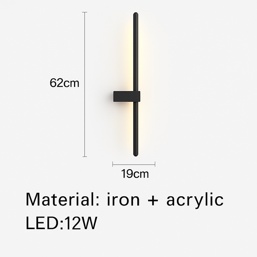 applique murale led minimaliste design artistique - vue 11 sur 15