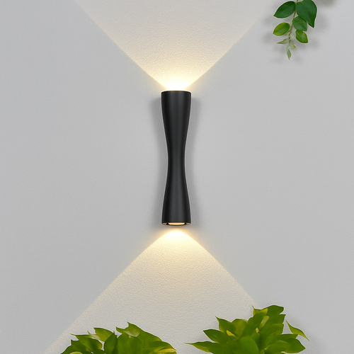 applique murale led minimaliste moderne imperméable idéale intérieur extérieur - vue 3 sur 12