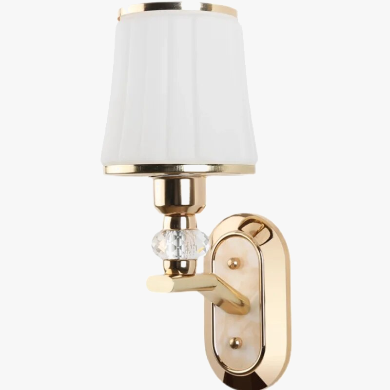 Applique murale LED moderne avec abat-jour en verre