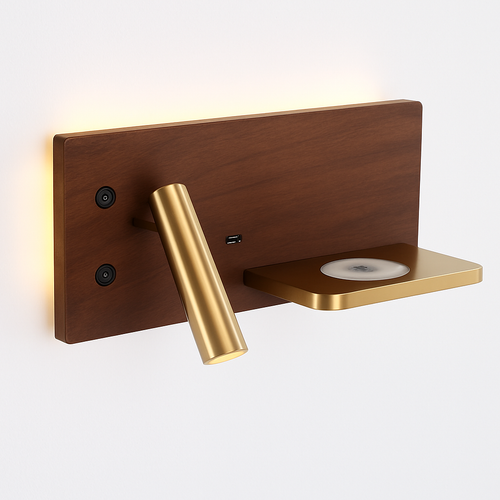 applique murale led moderne avec chargeur sans fil pour décoration intérieure - vue 2 sur 17