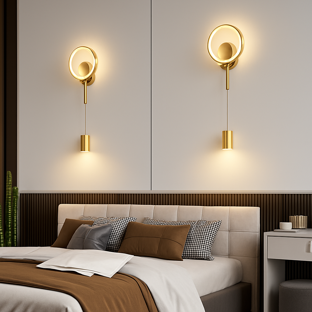 applique murale led moderne avec gradation de température - vue 3 sur 7