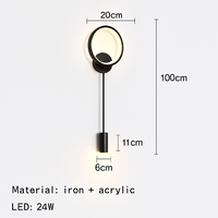 applique murale led moderne avec gradation de température