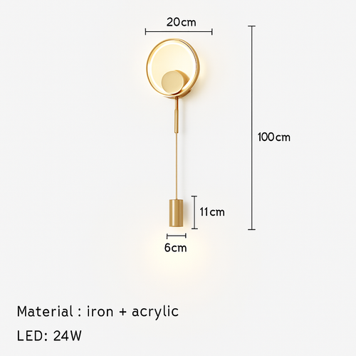 applique murale led moderne avec gradation de température - vue 8 sur 7